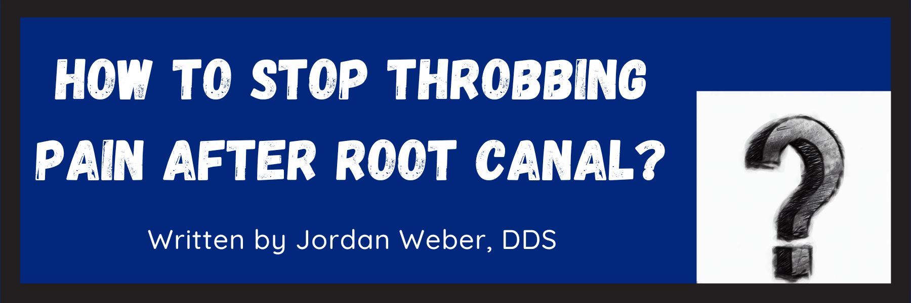 how to stop throbbing pain after root canal