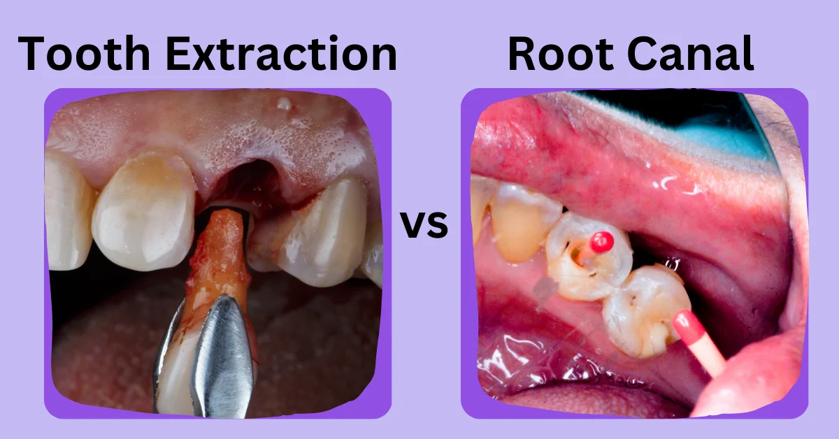 root canal or tooth extraction