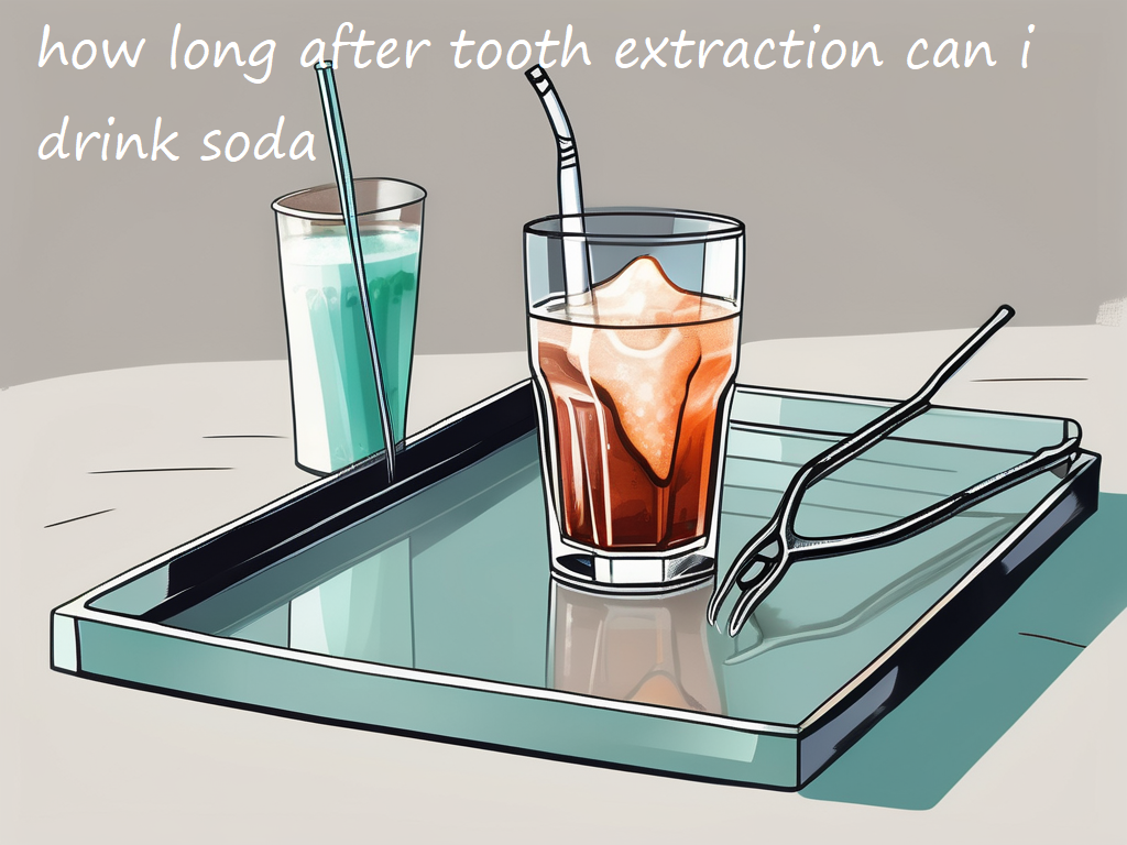 how long after tooth extraction can i drink soda