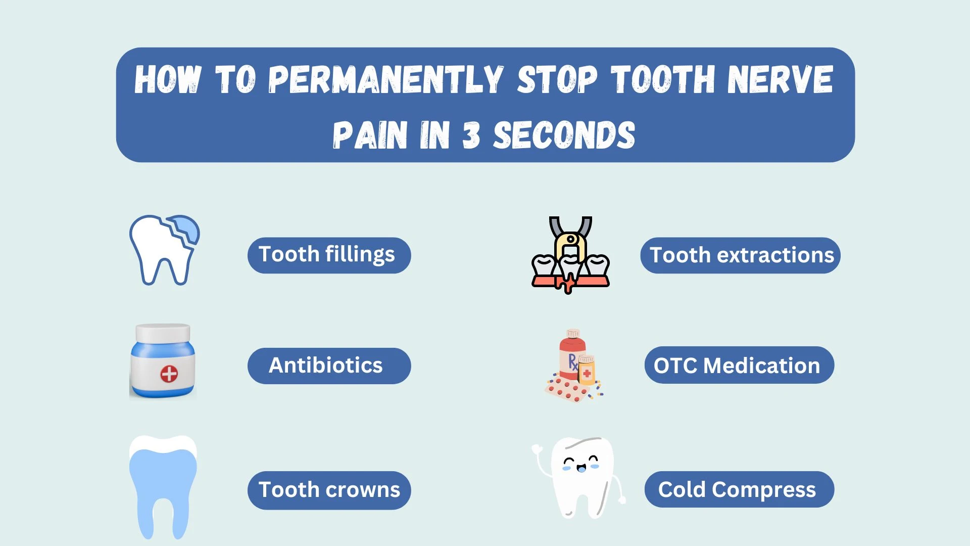 kill tooth pain nerve in 3 seconds permanently