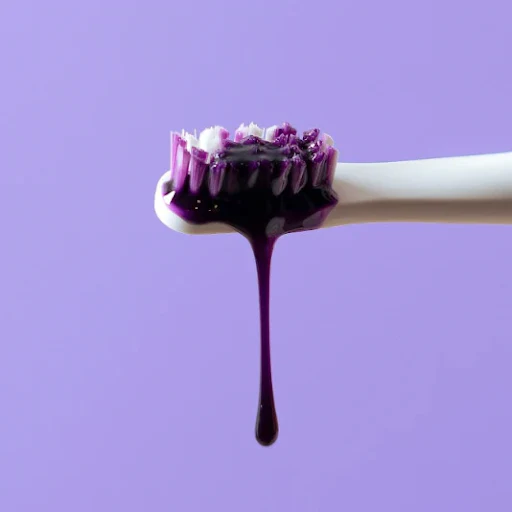 purple toothpaste