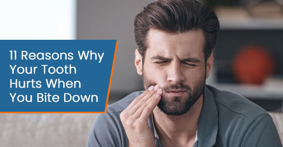 tooth pain when biting down