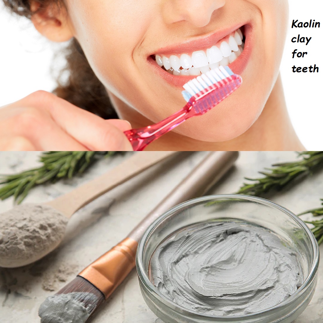 Kaolin clay for teeth