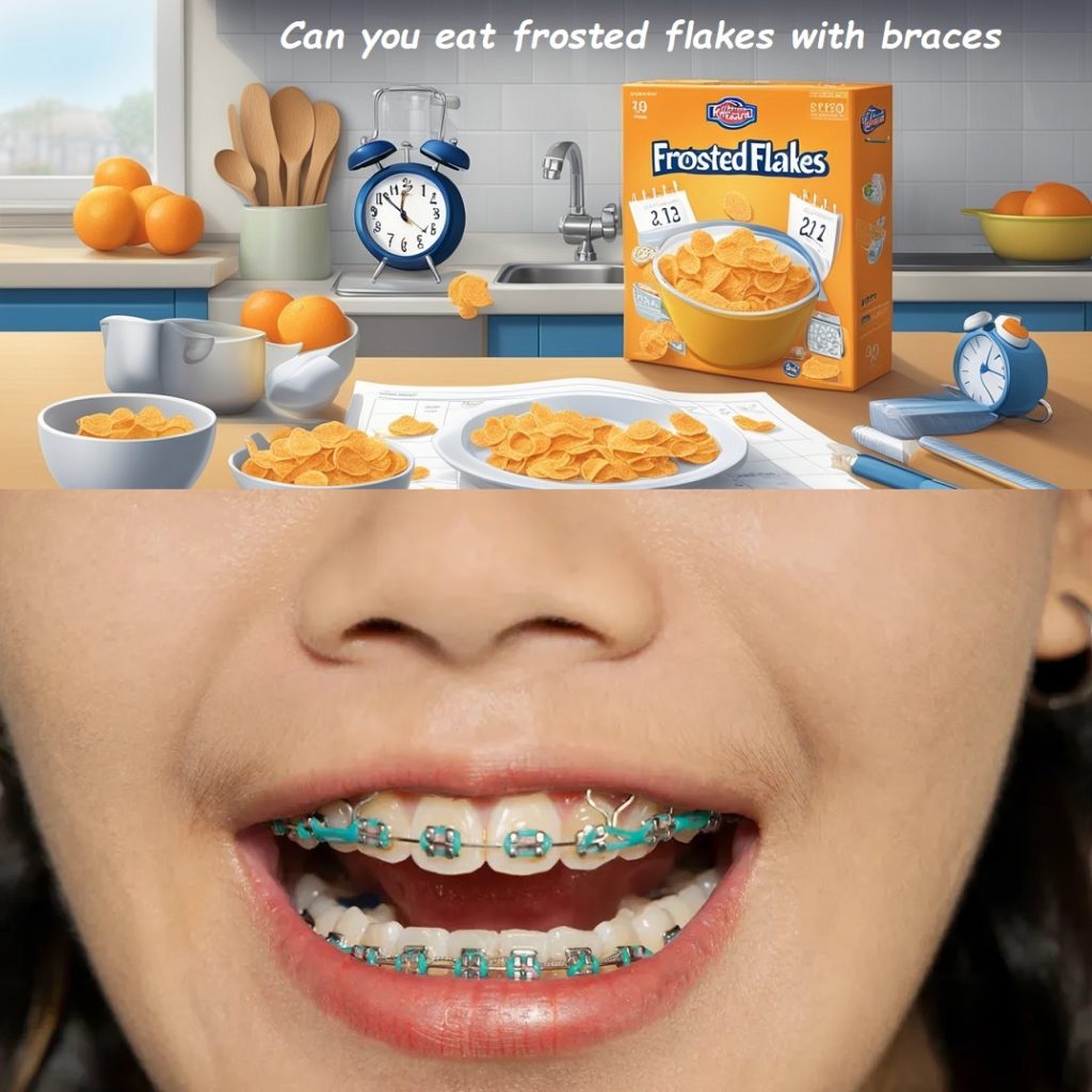 Can you eat frosted flakes with braces