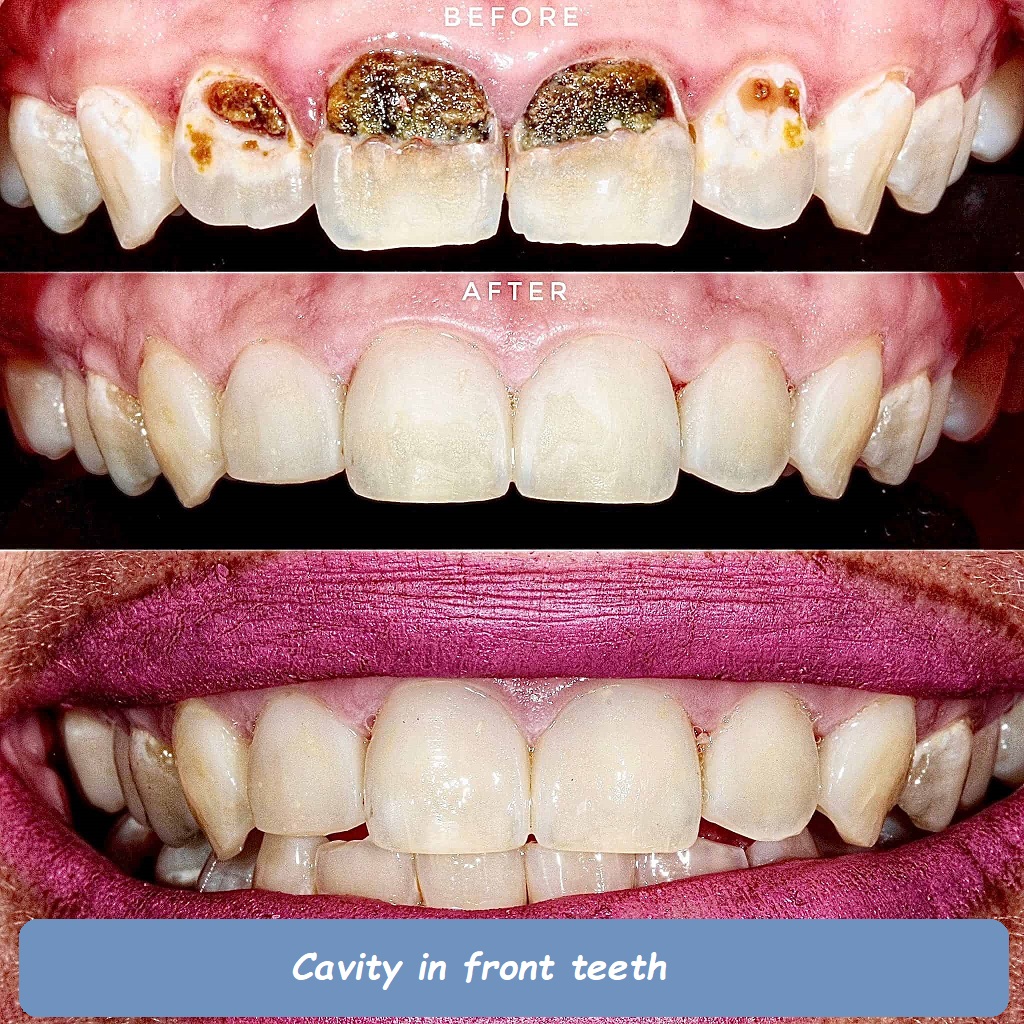 cavity in front teeth