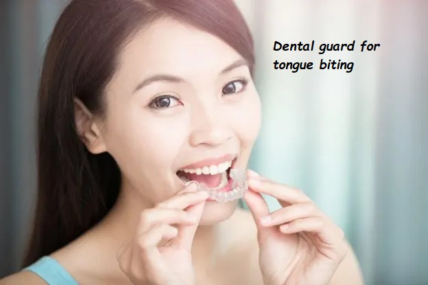 dental guard for tongue biting