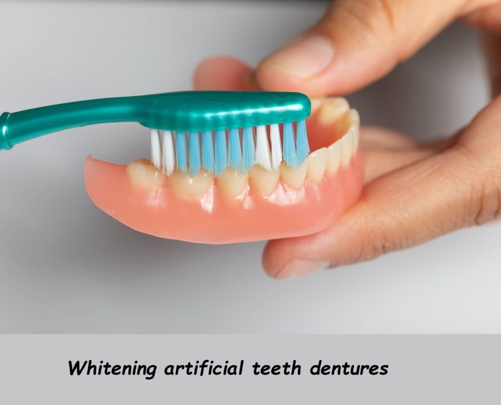 whitening artificial teeth dentures