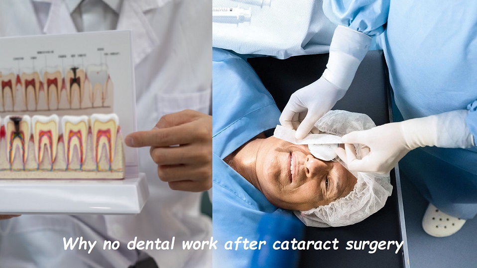 Why no dental work after cataract surgery