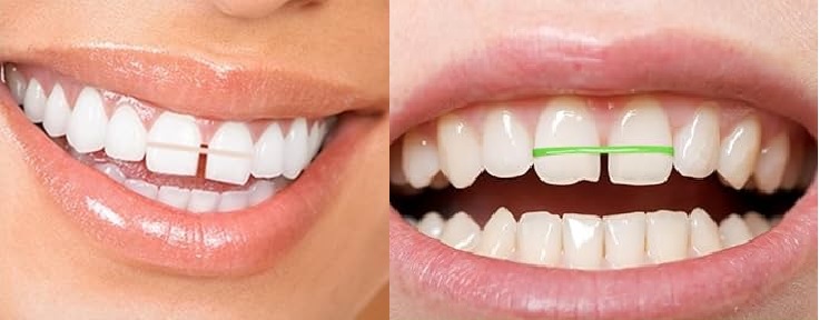 Orthodontic bands to reduce gap between teeth naturally at home