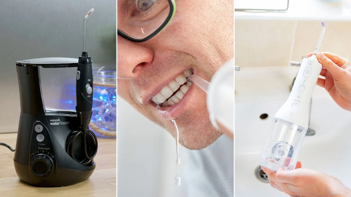 Water flosser can be used to remove something stuck in gums floss not working